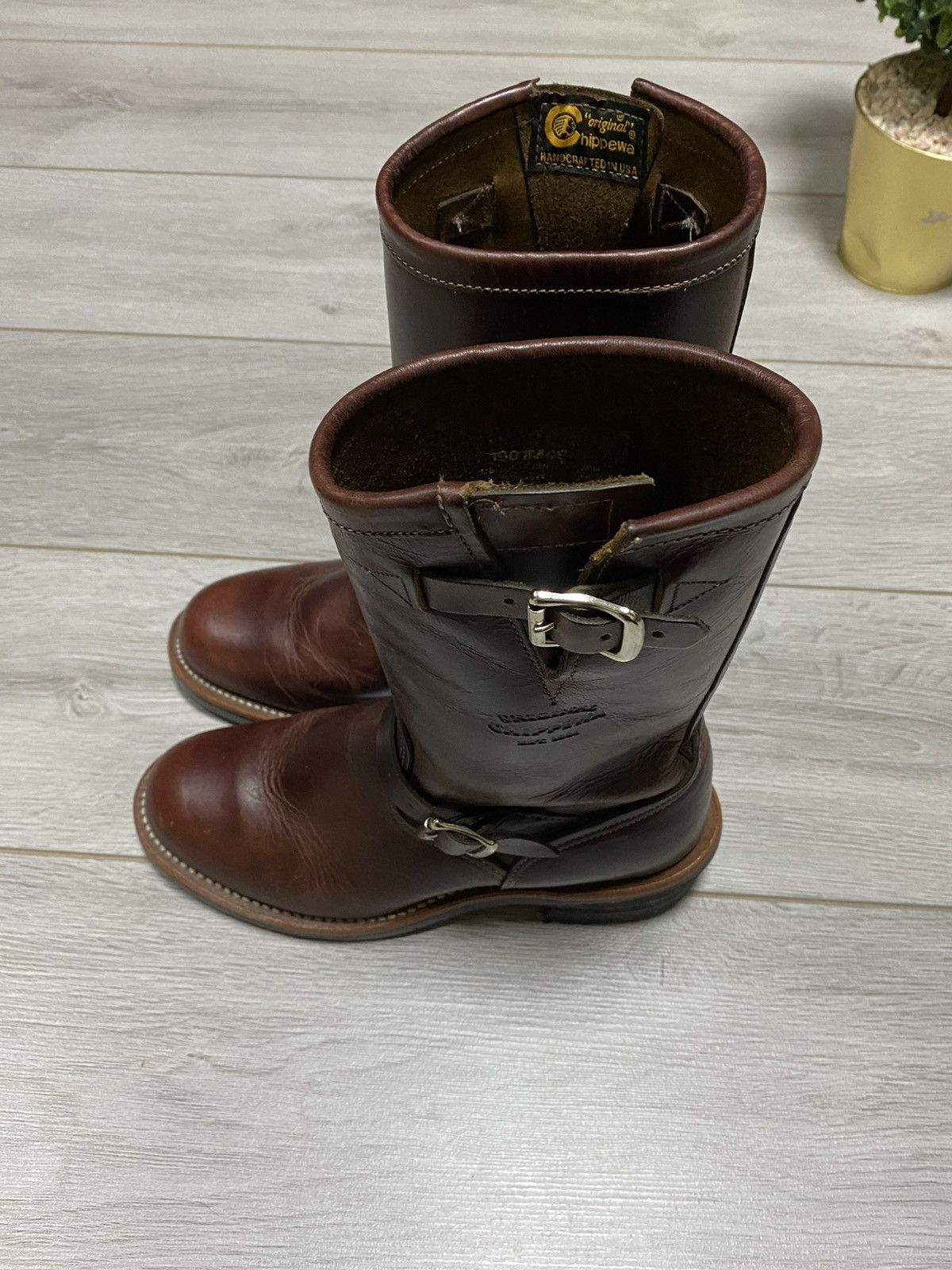 Chippewa Chippewa Leather high Boots biker Size US 7.5 / EU 40-41 - 11 Thumbnail