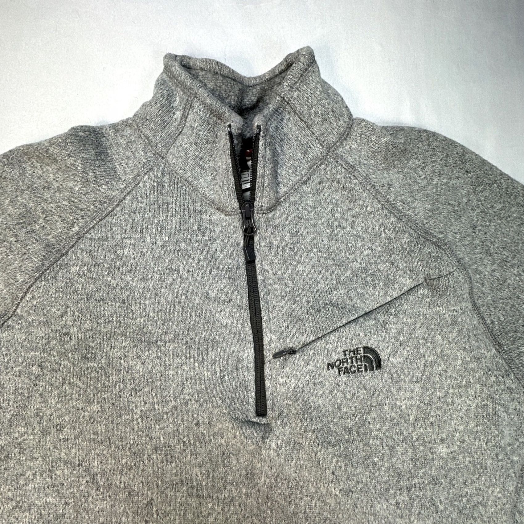 The North Face VINTAGE: No The North Face Gray 1/4 Zip Fleece Sweatshirt Jacket Men L Shirt Size US L / EU 52-54 / 3 - 7 Thumbnail
