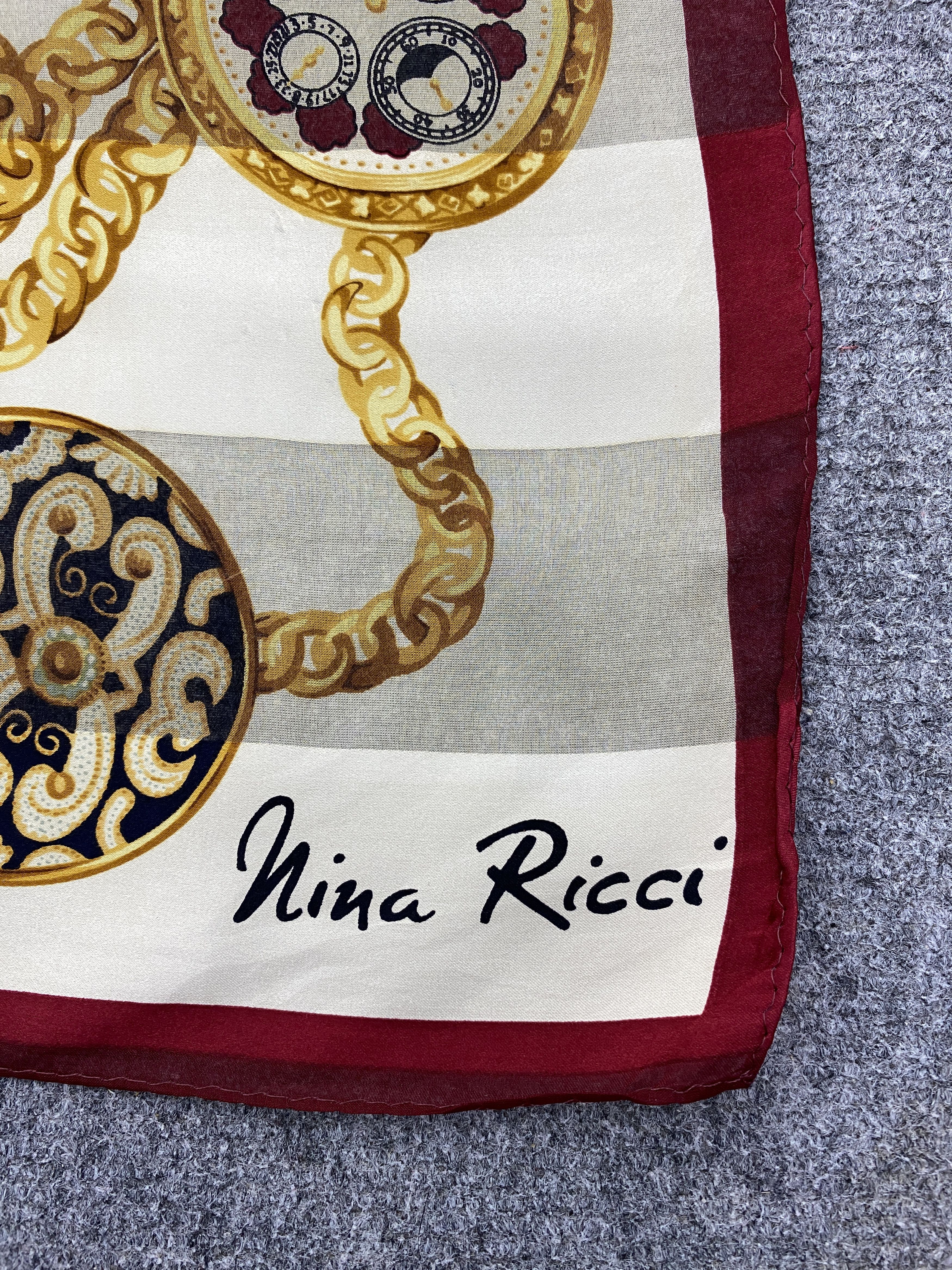 Nina Ricci Nina Ricci Silk Scarf / Silk Shawl SN0244 Size ONE SIZE - 6 Thumbnail