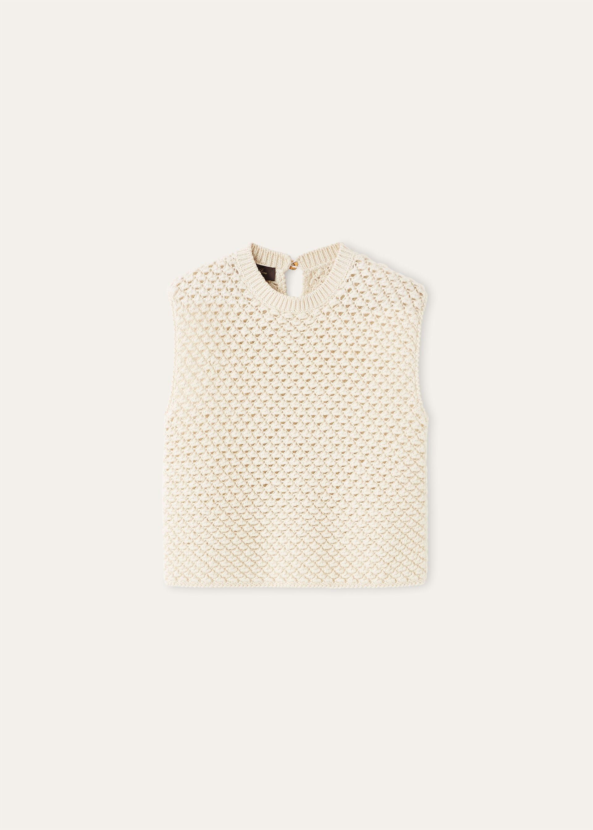 Loro Piana os11x0326 FAQ4552 Ginko Top in Nougat Size L / US 10 / IT 46 - 1 Thumbnail