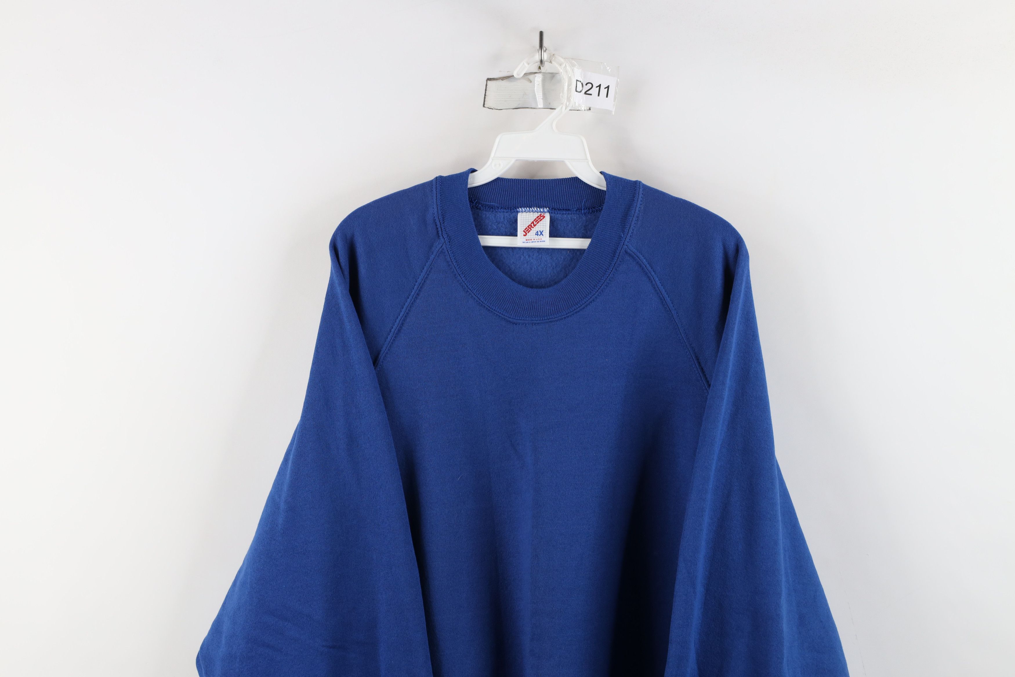 Vintage Deadstock Vintage 90s Streetwear Crewneck Sweatshirt Royal Size US XXL / EU 58 / 5 - 2 Thumbnail