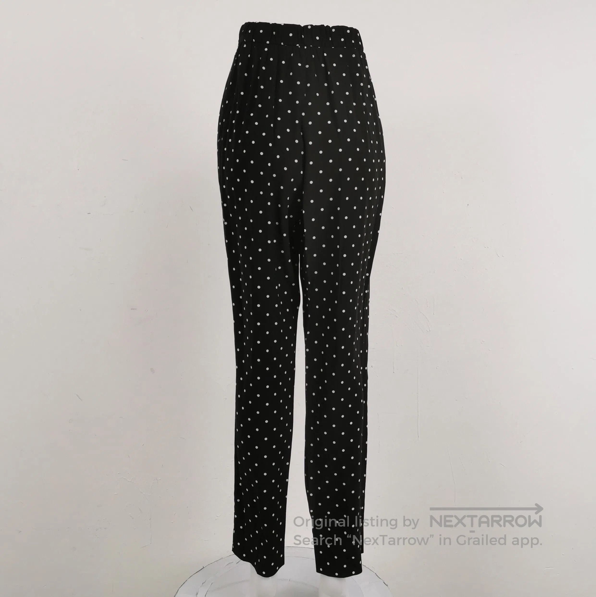 Prada Prada Polka Dot Silk Trousers in Size 38 . Size 37" - 2 Thumbnail