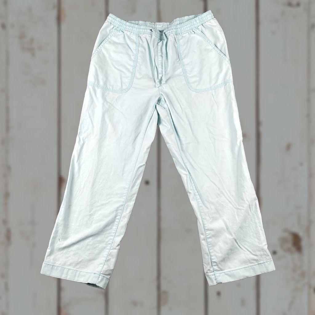 Vintage VINTAGE L.L. Bean Capri Pants Ladies 6 Classic Fit Drawstring Waist Pale Blue Size 28" / US 6 / IT 42 - 1 Thumbnail