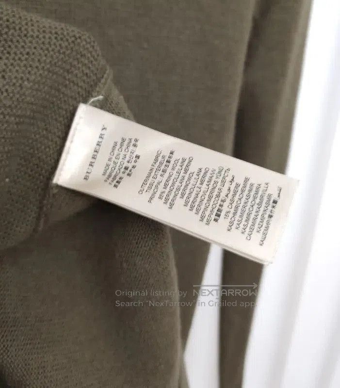 Burberry Burberry Green Wool Check Knit Sweater. Size XS / US 0-2 / IT 36-38 - 6 Thumbnail