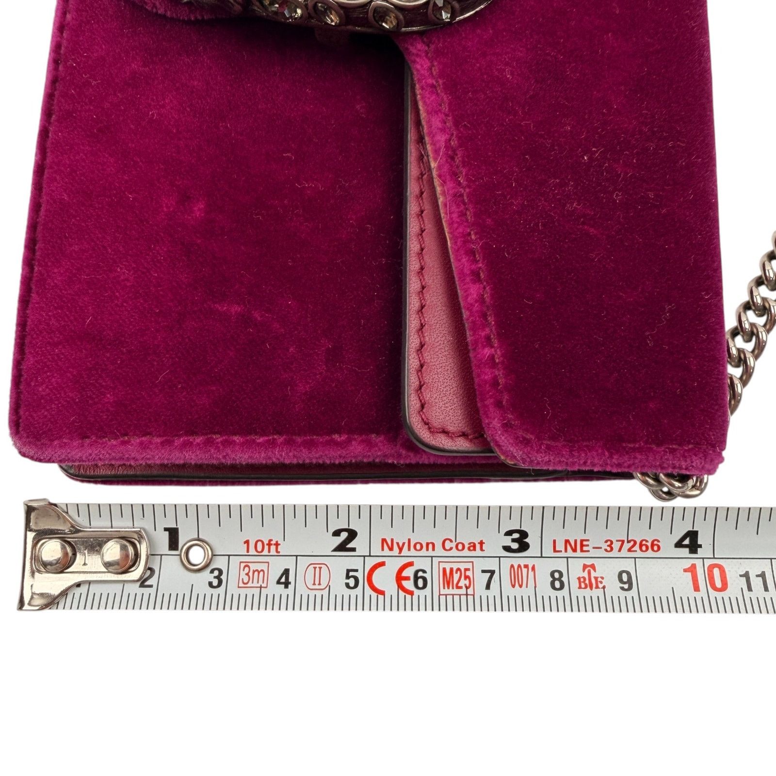 Gucci Gucci Purple Super Mini Velvet Dionysus Crossbody Bag Size ONE SIZE - 10 Thumbnail