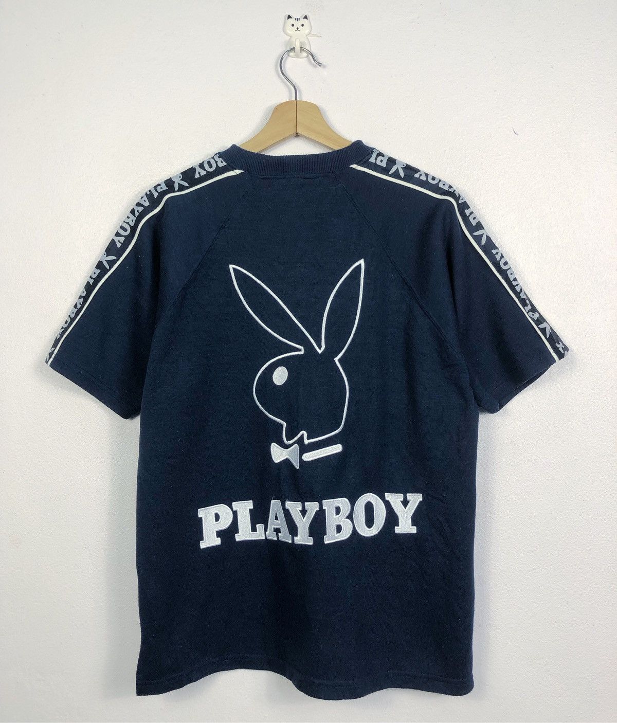 Playboy Rare Vintage Playboy Embroidered Big Logo Tee Size US M / EU 48-50 / 2 - 1 Thumbnail