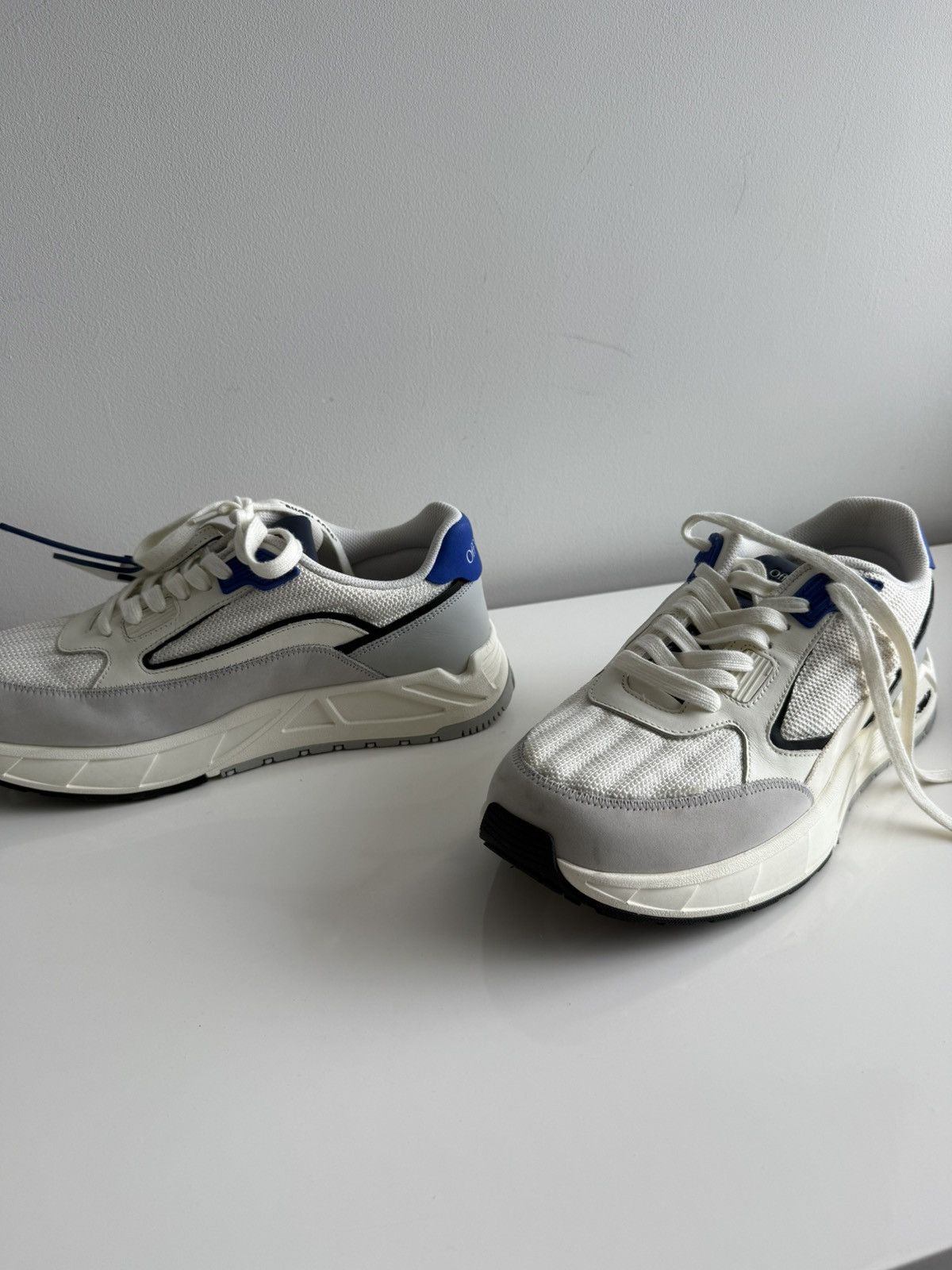 Off-White Off-White Kick Off Low Top Sneakers White Blue Size 43 EU Size US 10 / EU 43 - 9 Thumbnail