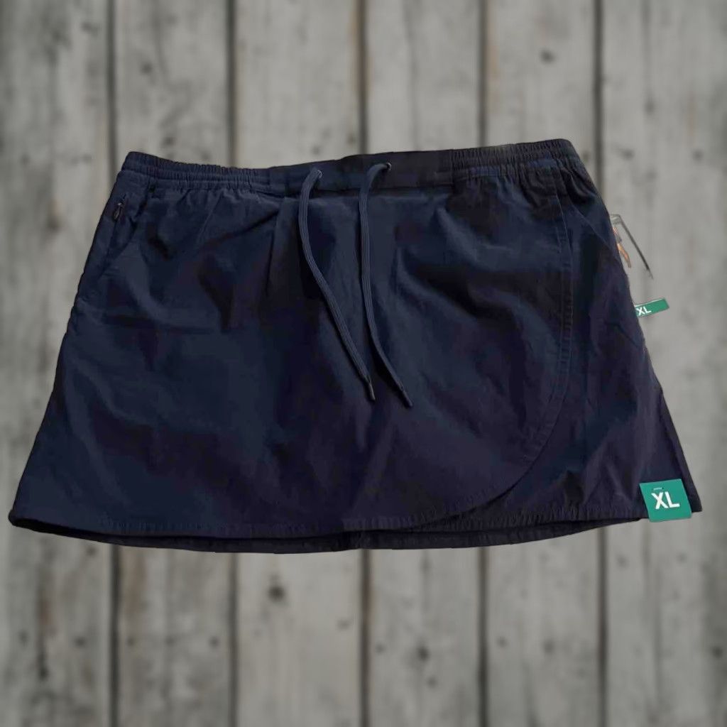 Eddie Bauer Eddie Bauer Women’s Skort XL Navy Blue Tulip Hem Casual Travel Short Stretch Spring Summer Size 40" / US 18 - 1 Thumbnail