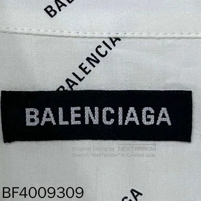 Balenciaga Balenciaga Logo Print Button Up Shirt. Size US XS / EU 42 / 0 - 6 Thumbnail