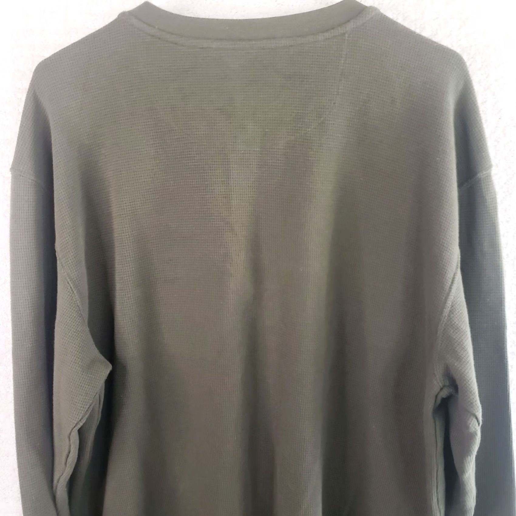 Vintage VINTAGE RedHead Mens L Sweater Green Waffle-Knit Henley Pullover Long Sleeve Outdoor New Size US L / EU 52-54 / 3 - 6 Thumbnail