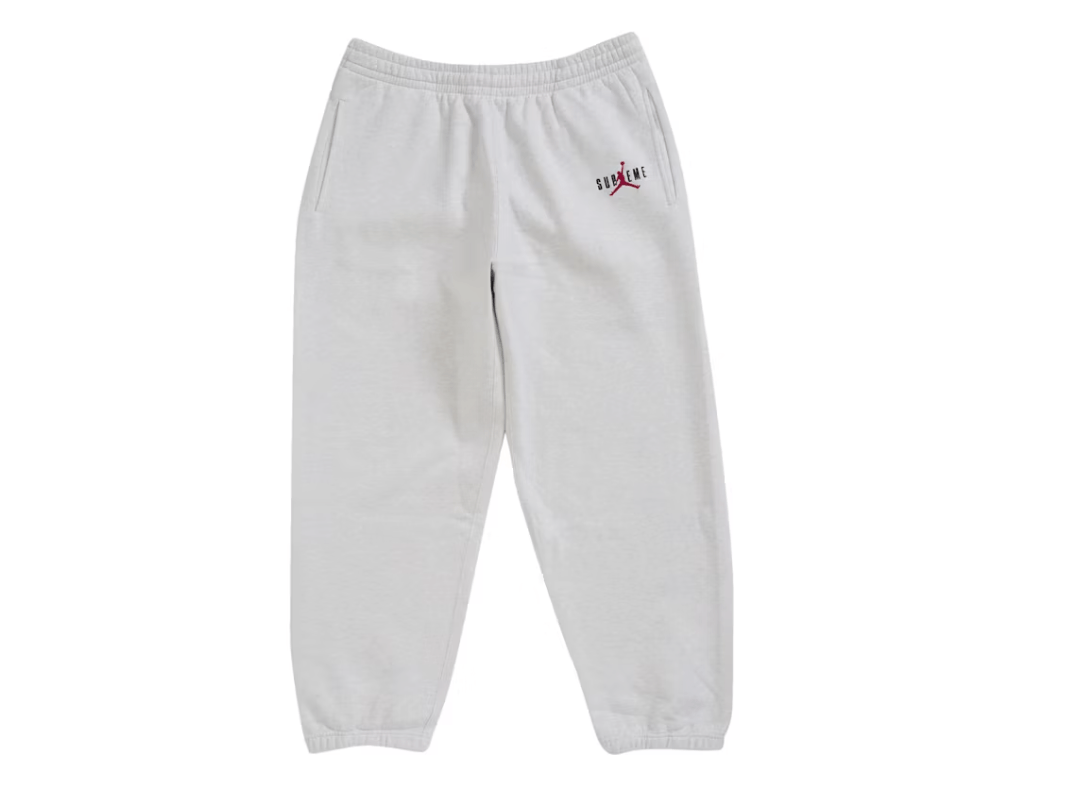 Supreme Jordan Sweatpants (FW24) Ash Grey | Grailed