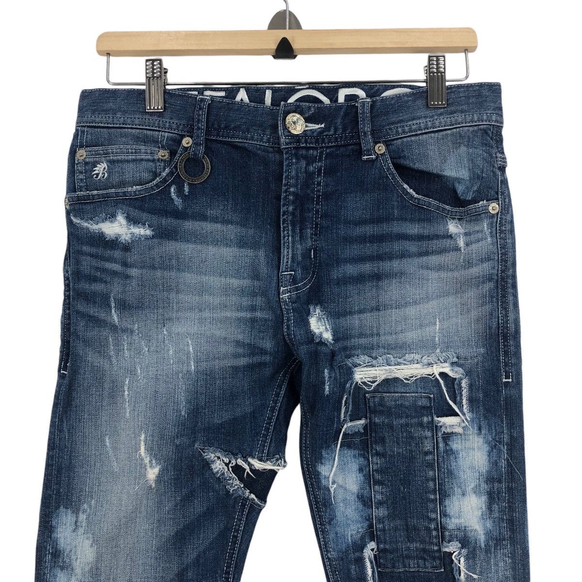 BUFFALO BOBS BUFFALO BOBS Boro Patchwork Denim Pants Size US 31 - 2 Thumbnail