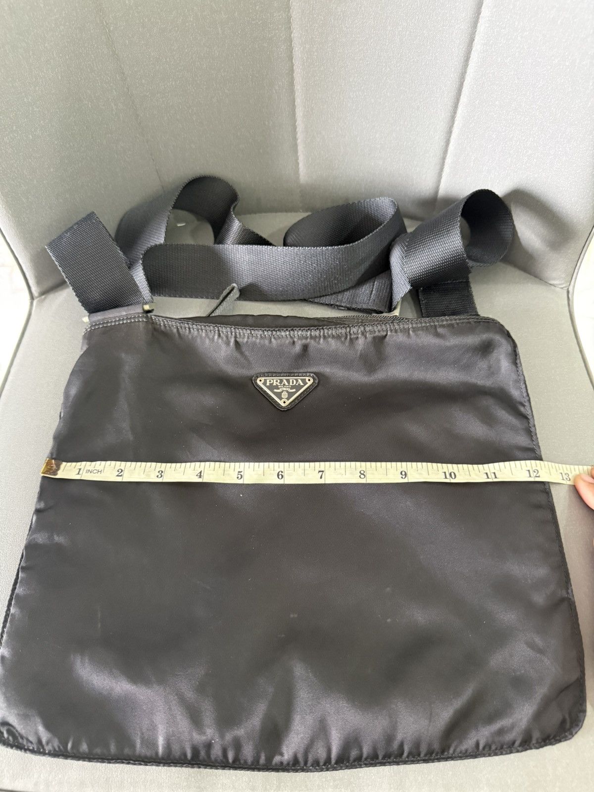 Prada Vintage Prada Medium Black Crossbody Sling Bag Size ONE SIZE - 13 Thumbnail