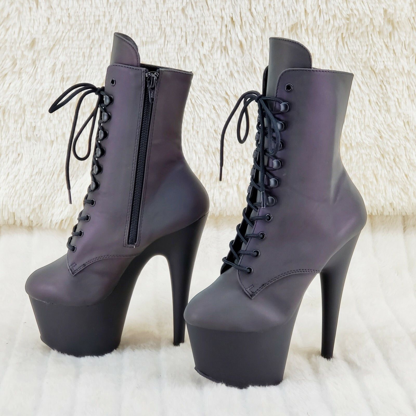 Other Adore 1020REFL Reflective Upper Platform 7" High Heel Ankle Size US 8 / IT 38 - 5 Thumbnail