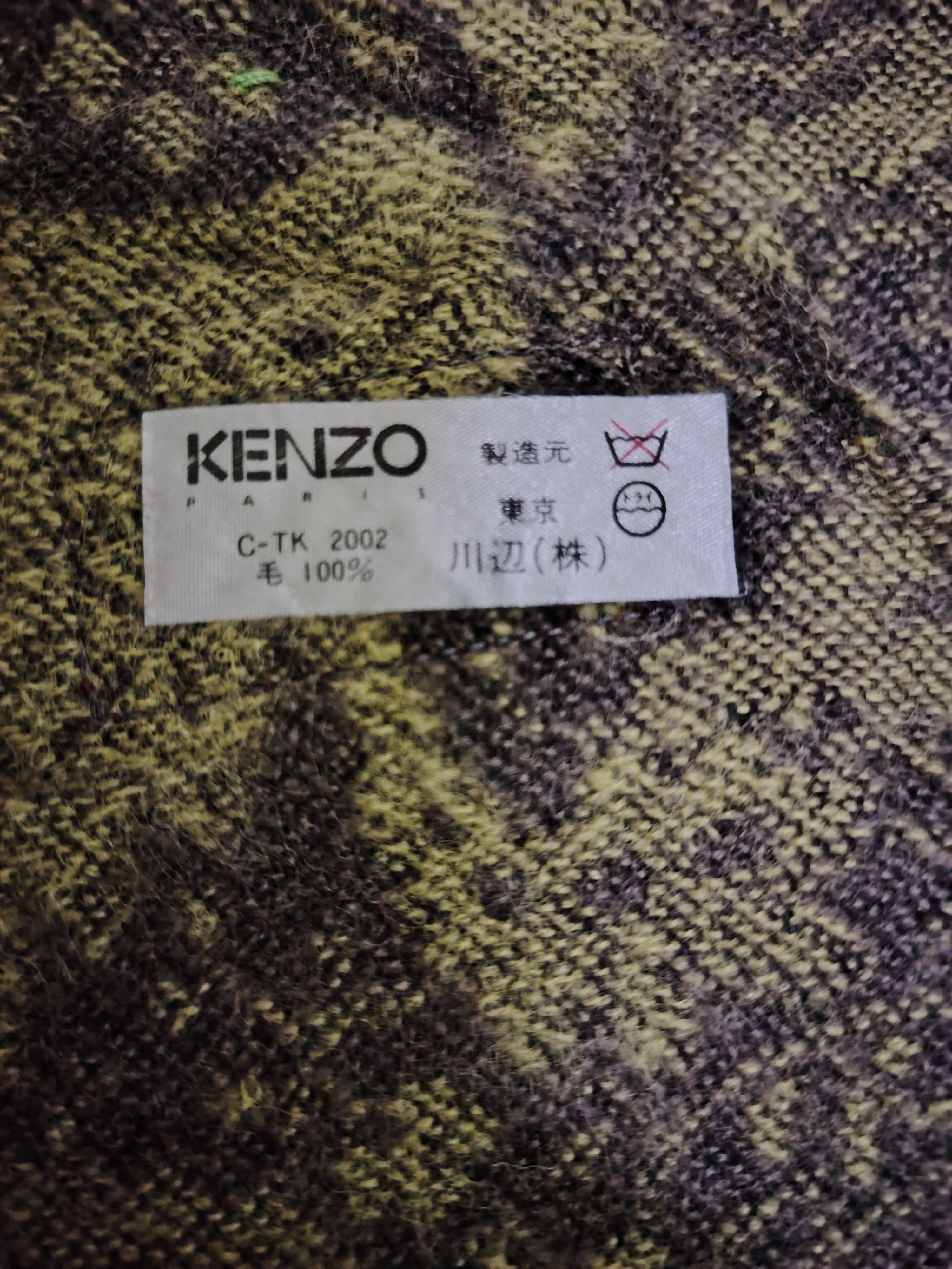 Kenzo NWT Kenzo Paris Scarf Wool Cashmere Muffler Size ONE SIZE - 6 Thumbnail