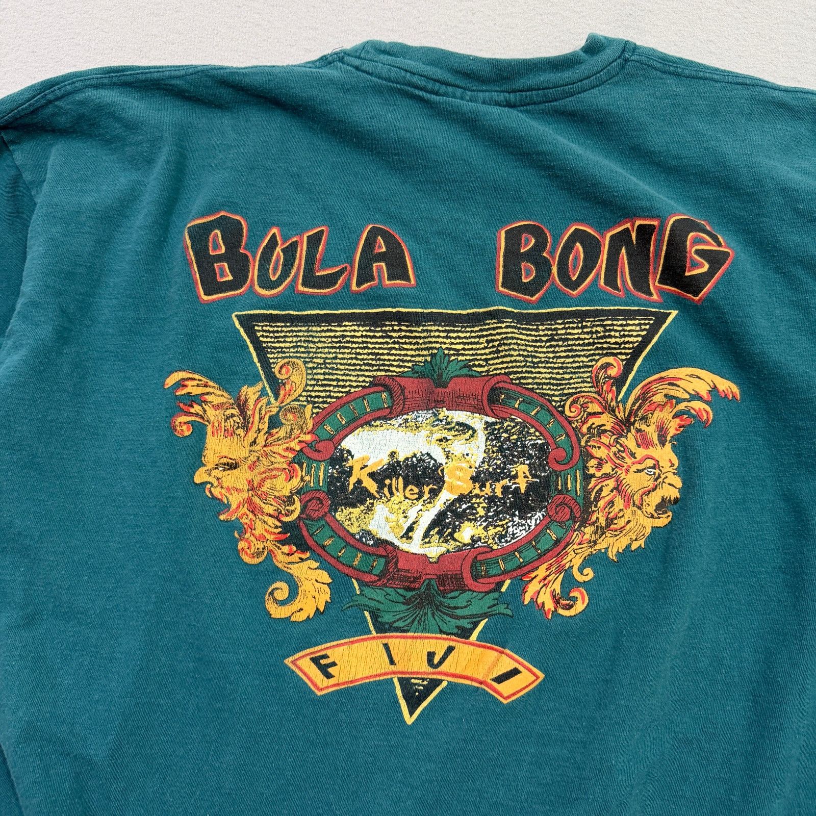Vintage Vintage Bula Bong Fiji Shirt Extra Large Teal 90s Surfing Size US XL / EU 56 / 4 - 7 Thumbnail