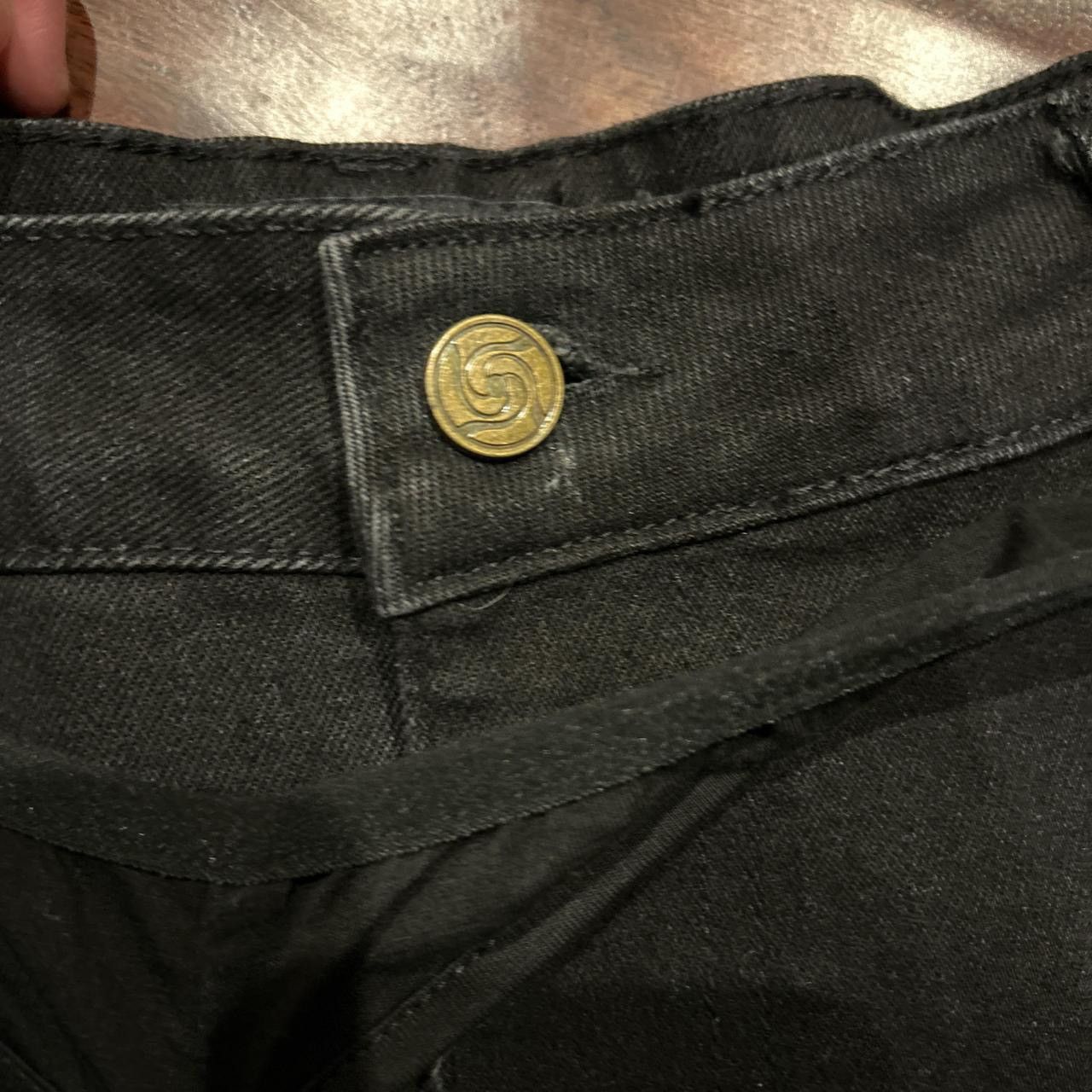 Designer × Japanese Brand flared black flash jeans Size US 32 / EU 48 - 3 Thumbnail