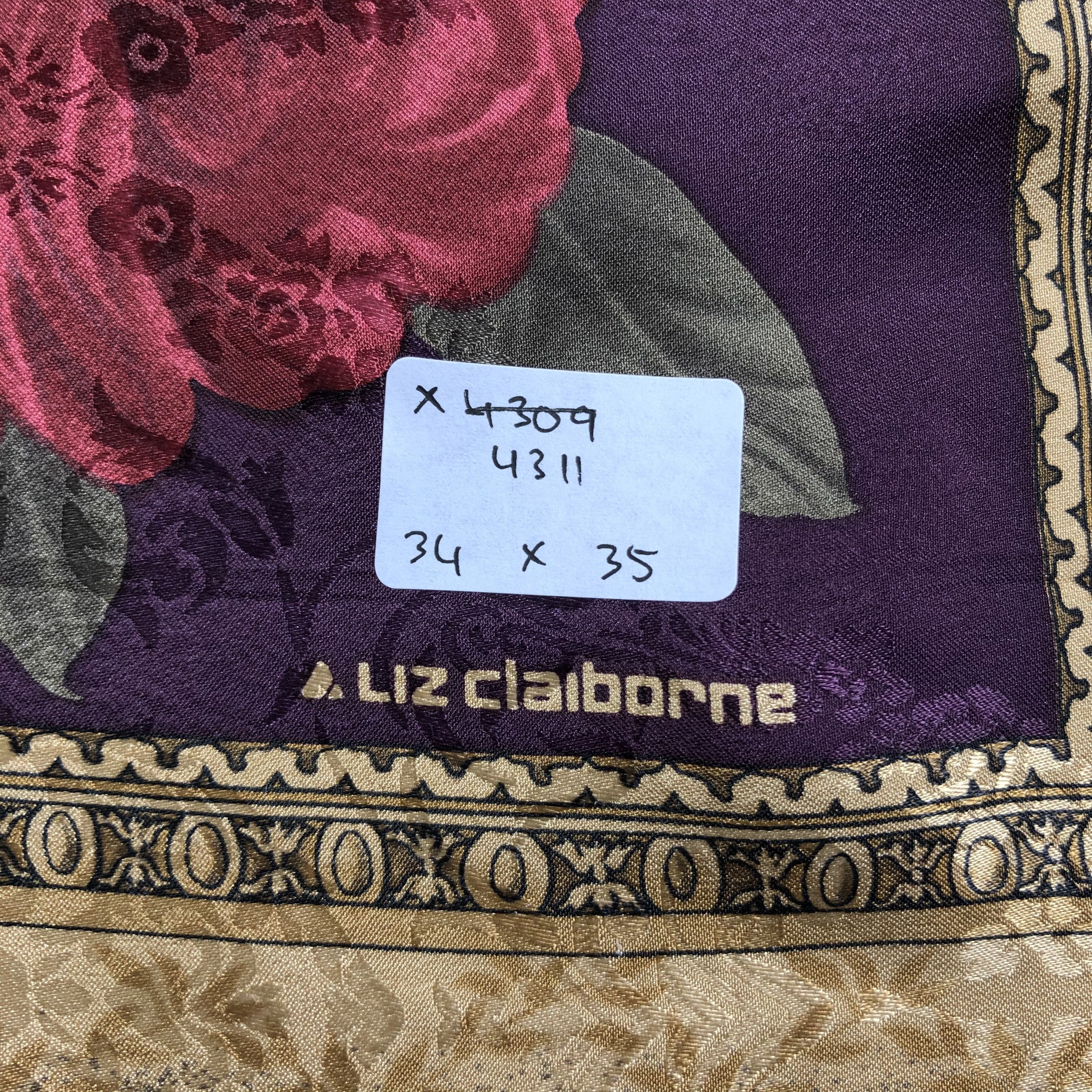 Vintage Vintage Liz Claiborne Silk Scarf Size ONE SIZE - 7 Thumbnail