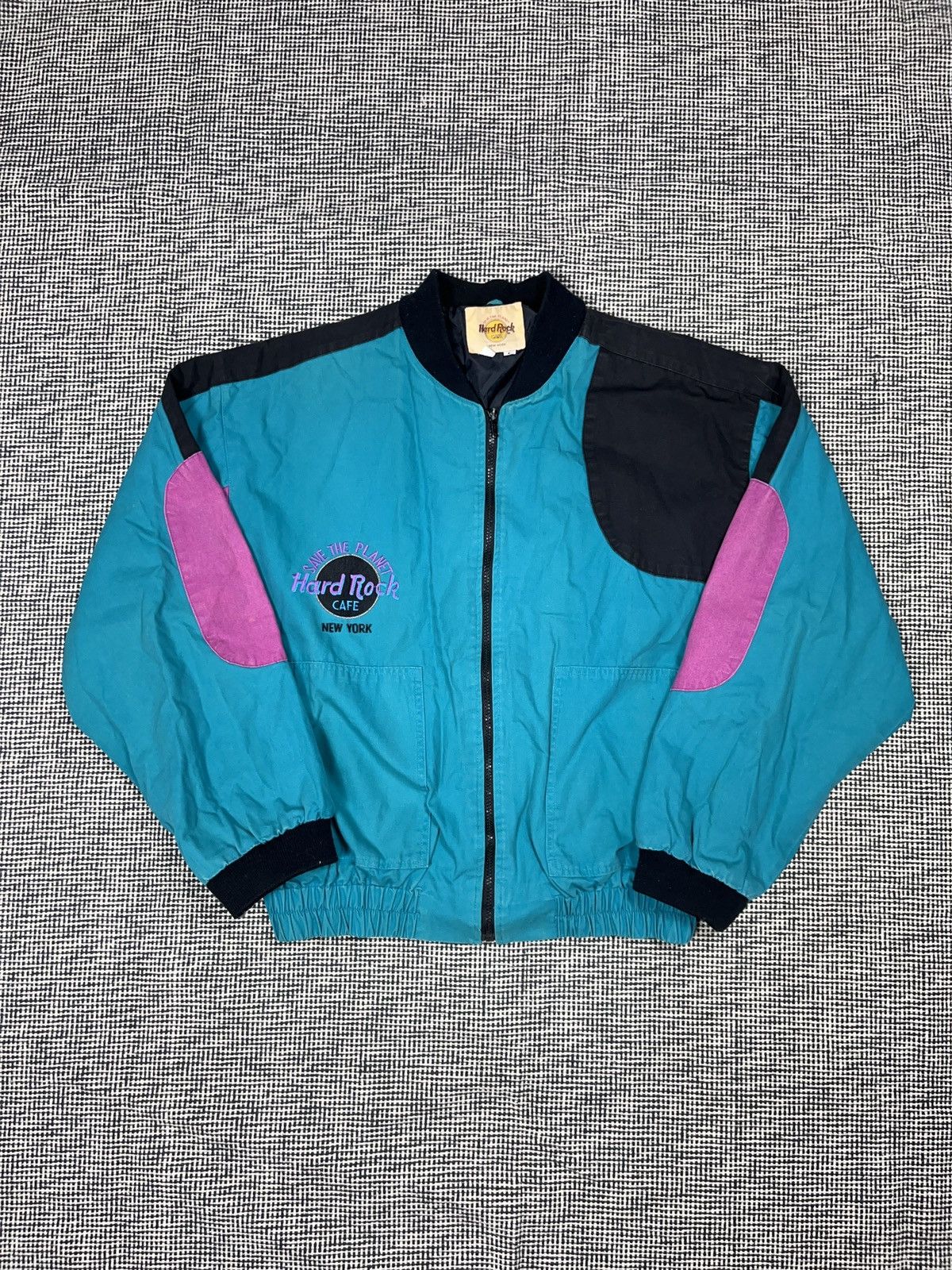 Hard Rock Cafe ➕ vintage rare 90s Hard Rock Cafe boxy bomber jacket Size US L / EU 52-54 / 3 - 2 Thumbnail