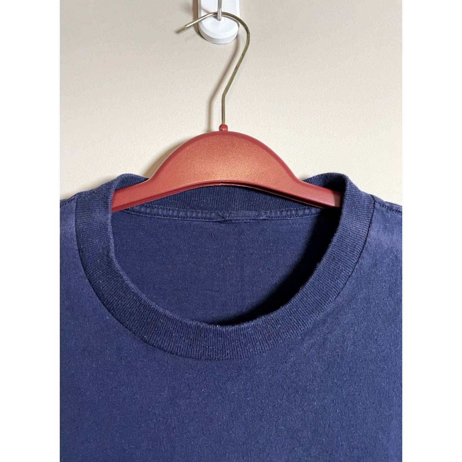 Dickies Dickies Men's XL Dark Blue Cotton T-Shirt Crew Neck Short Sleeve Regular Fit Size US XL / EU 56 / 4 - 3 Thumbnail