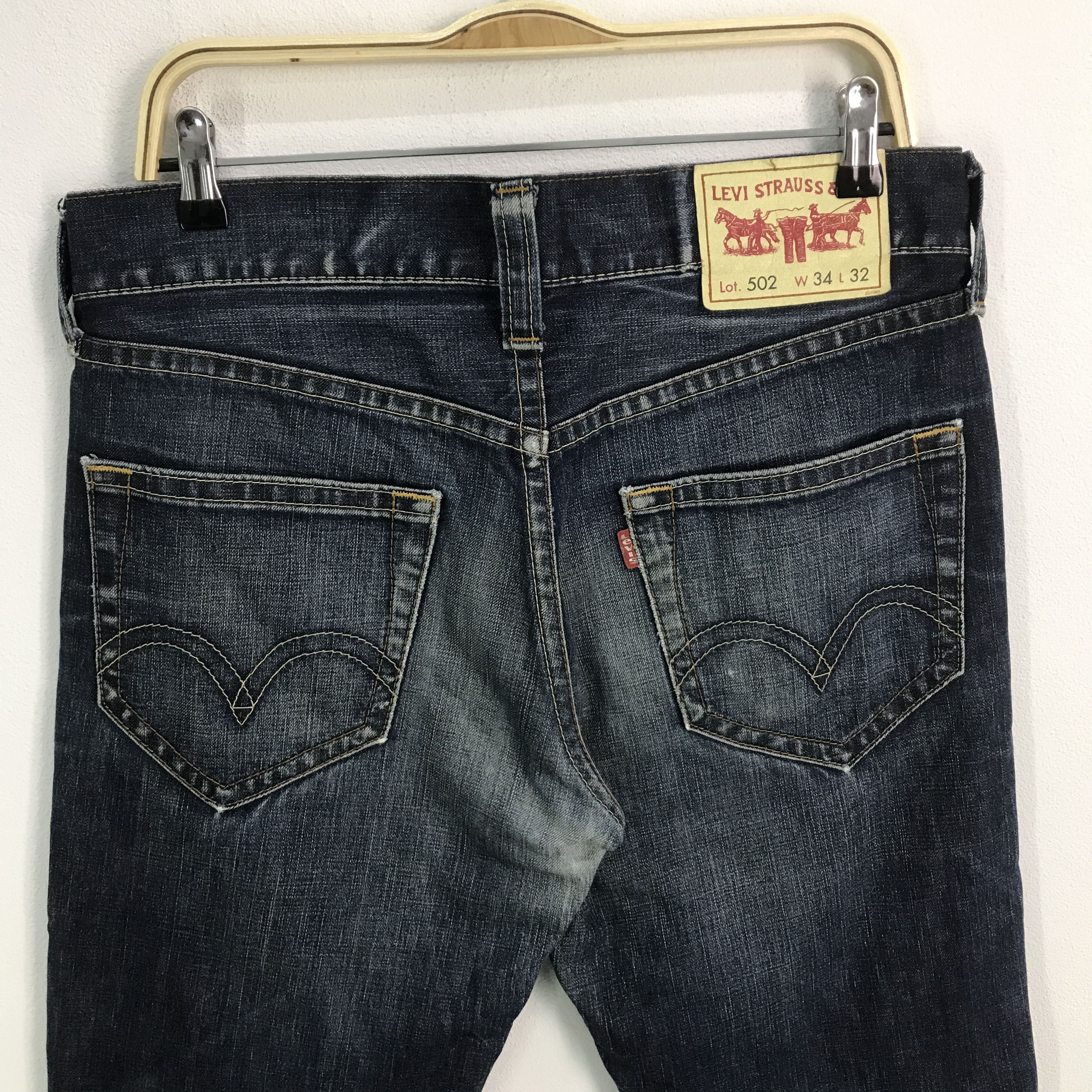 Levi's levi's blue faded denim jeans pants Size US 33 - 5 Thumbnail
