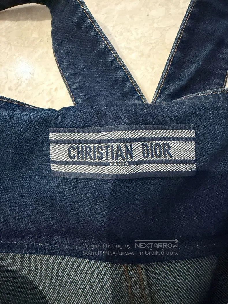 Dior Dior Logo denim strap dress Size XXS / US 00 / IT 34 - 3 Thumbnail