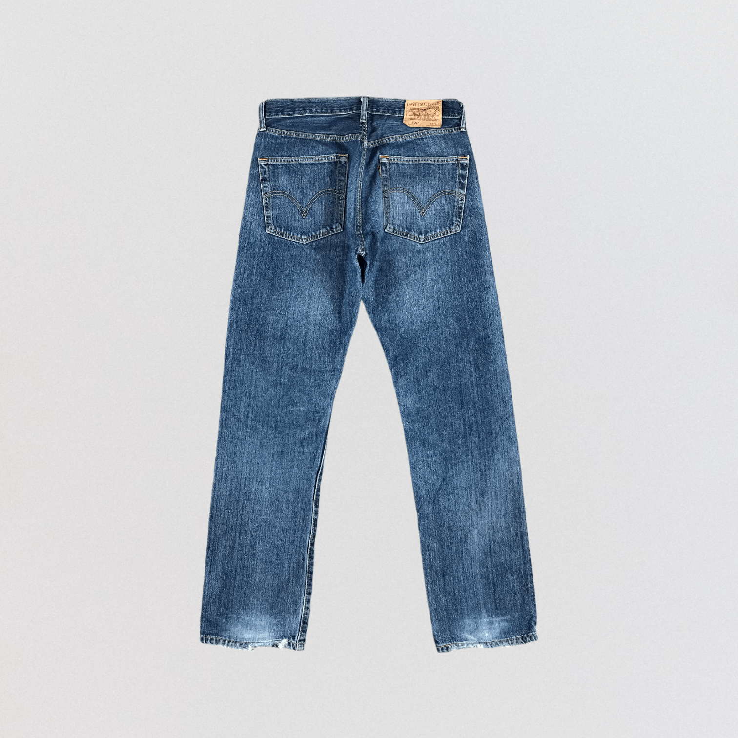 Levi's × Vintage 90s Vintage Blue Wash Levis 501 Jeans-JM2742 Size US 31 - 2 Thumbnail