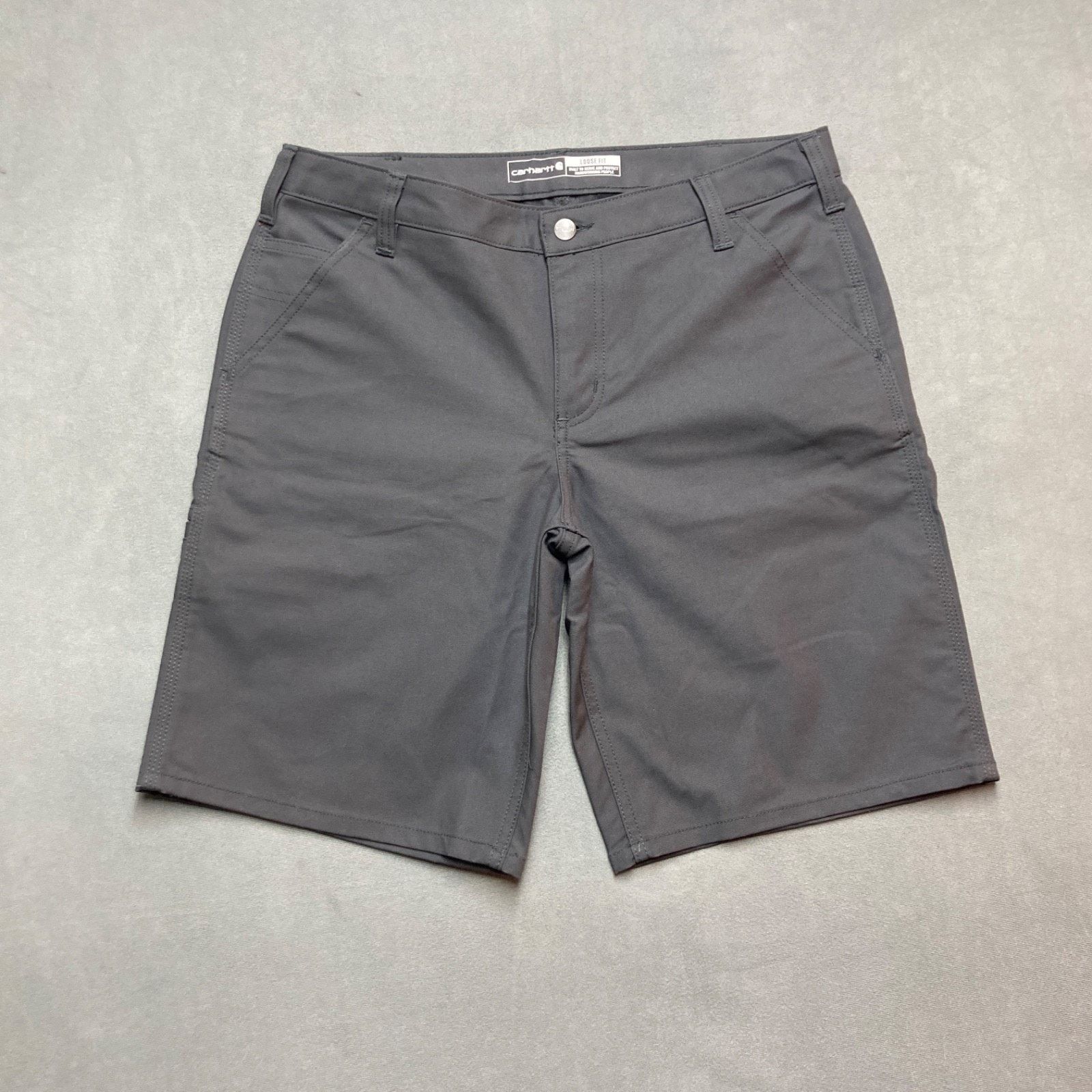 Carhartt Carhartt Work Shorts Womens 12 Gray Canvas Loose Fit Flex Size 34" / US 12 / IT 48 - 1 Thumbnail