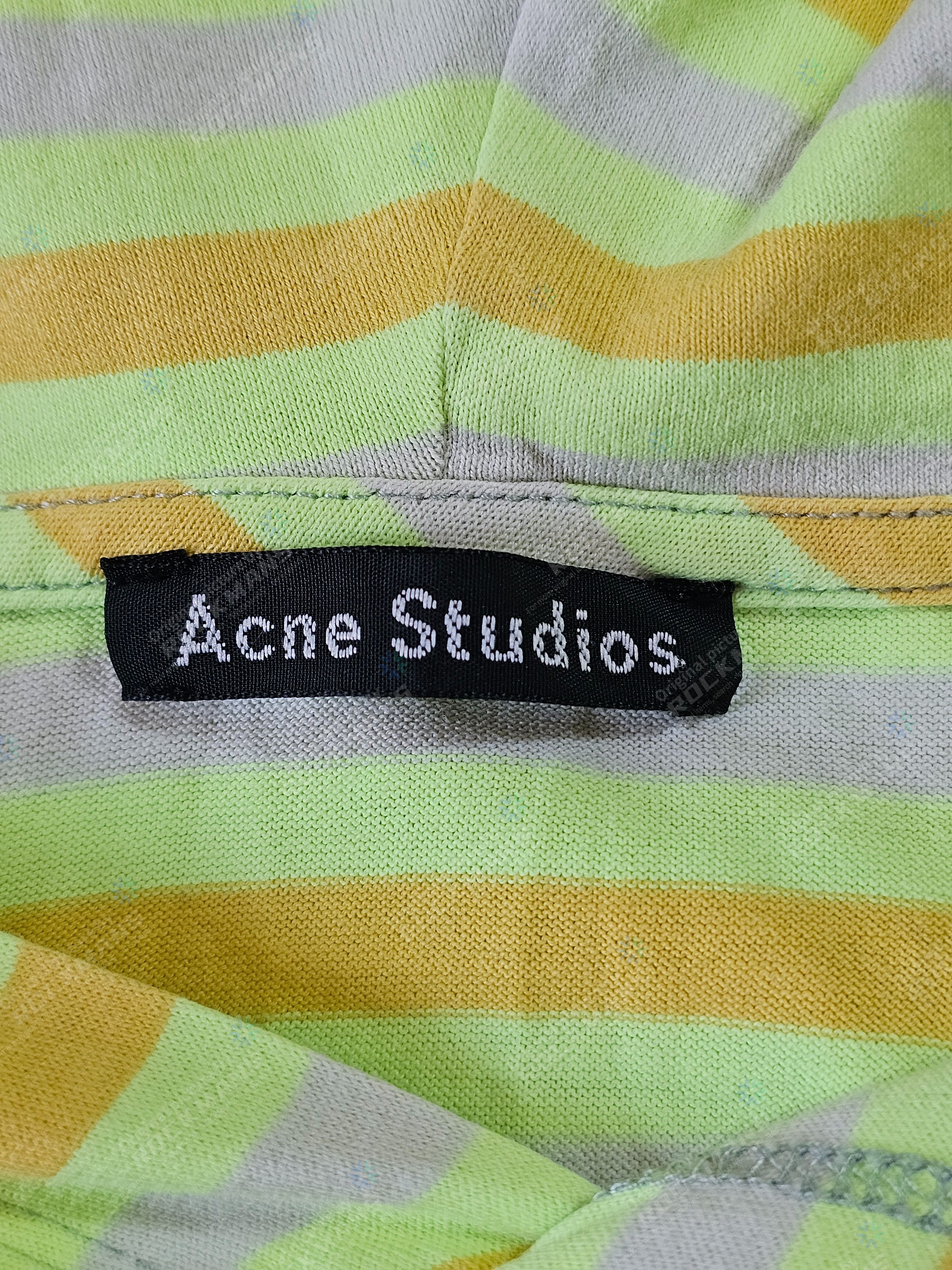 Acne Studios Acne Studios - Emest Striped Cotton-Jersey Hoodie Size M Size US M / EU 48-50 / 2 - 4 Thumbnail