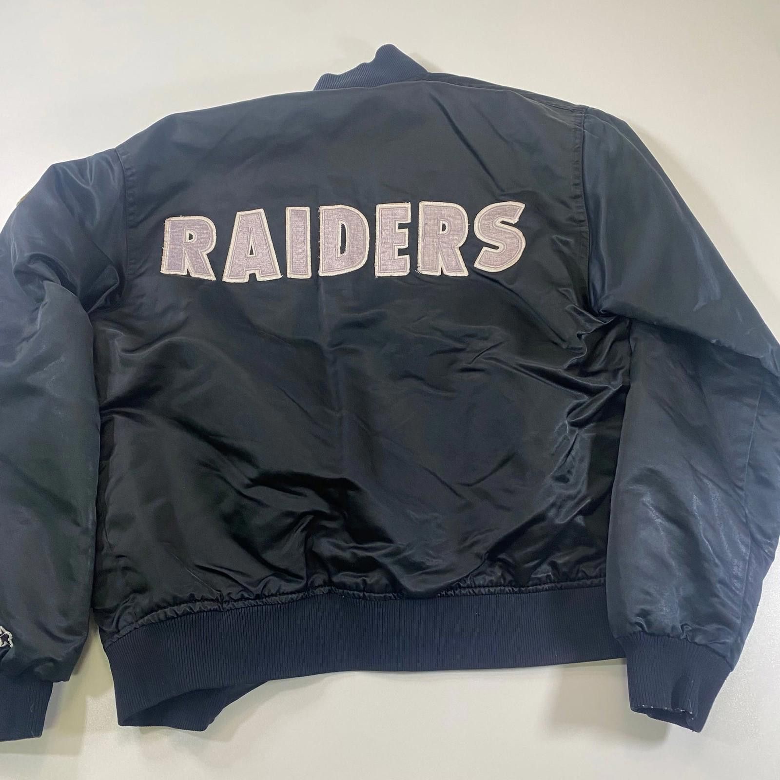Starter Vintage Starter Oakland Raiders Satin Bomber Jacket Size US M / EU 48-50 / 2 - 5 Thumbnail