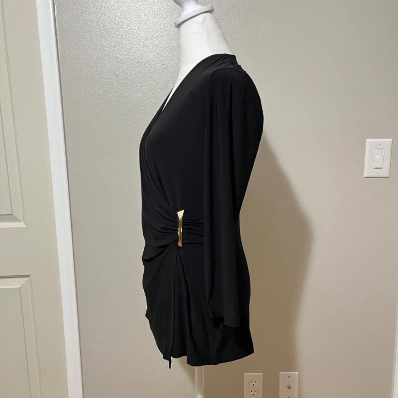 Anne Klein Anne Klein Elegant Wrap Blouse Size S / US 4 / IT 40 - 3 Thumbnail