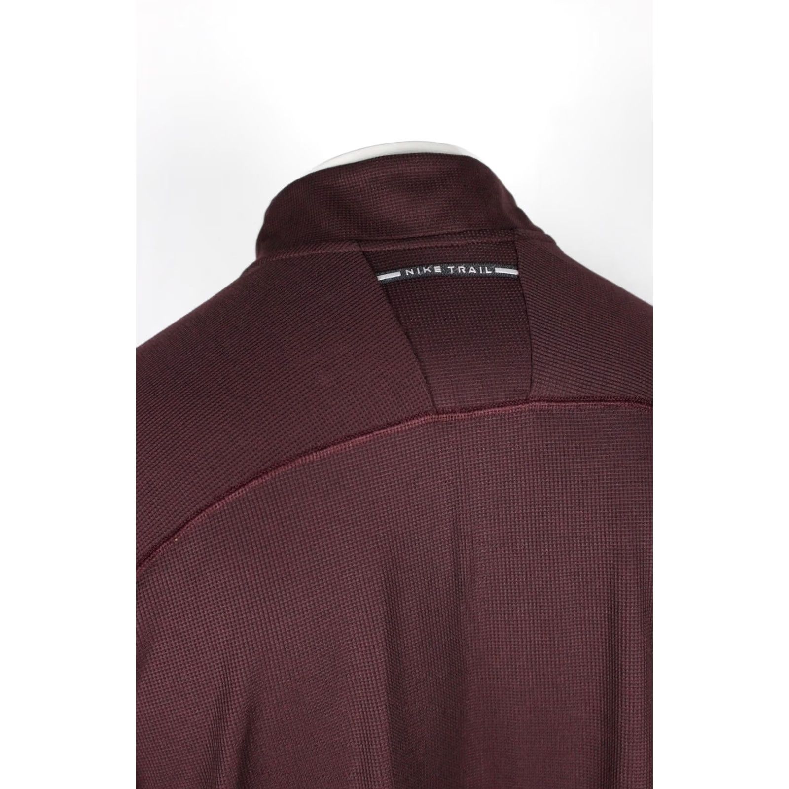 Nike Nike Men's Trail Dri FIT 1/2 Zip Mid Layer Top Long Sleeve XXL Burgundy Size US XXL / EU 58 / 5 - 3 Thumbnail