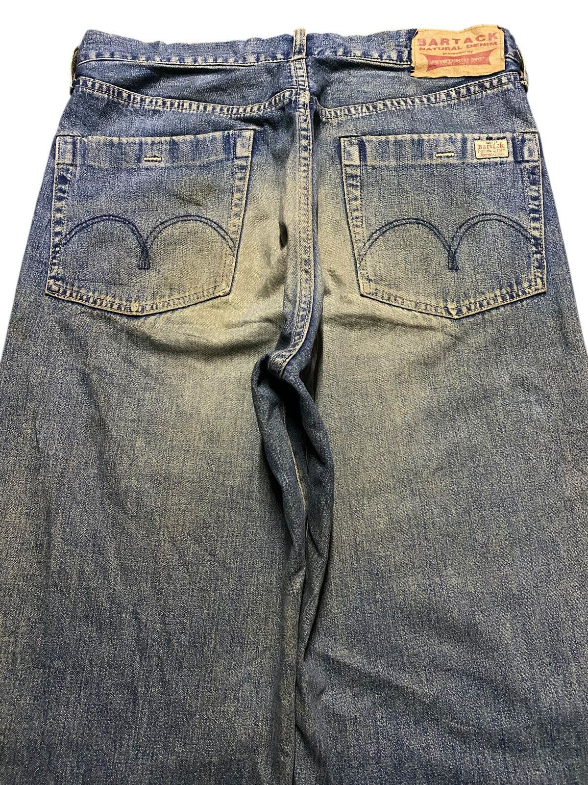 Japanese Brand Japanese Brand Bartack Mud Wash Distressed Baggy Jeans Size US 31 - 4 Thumbnail