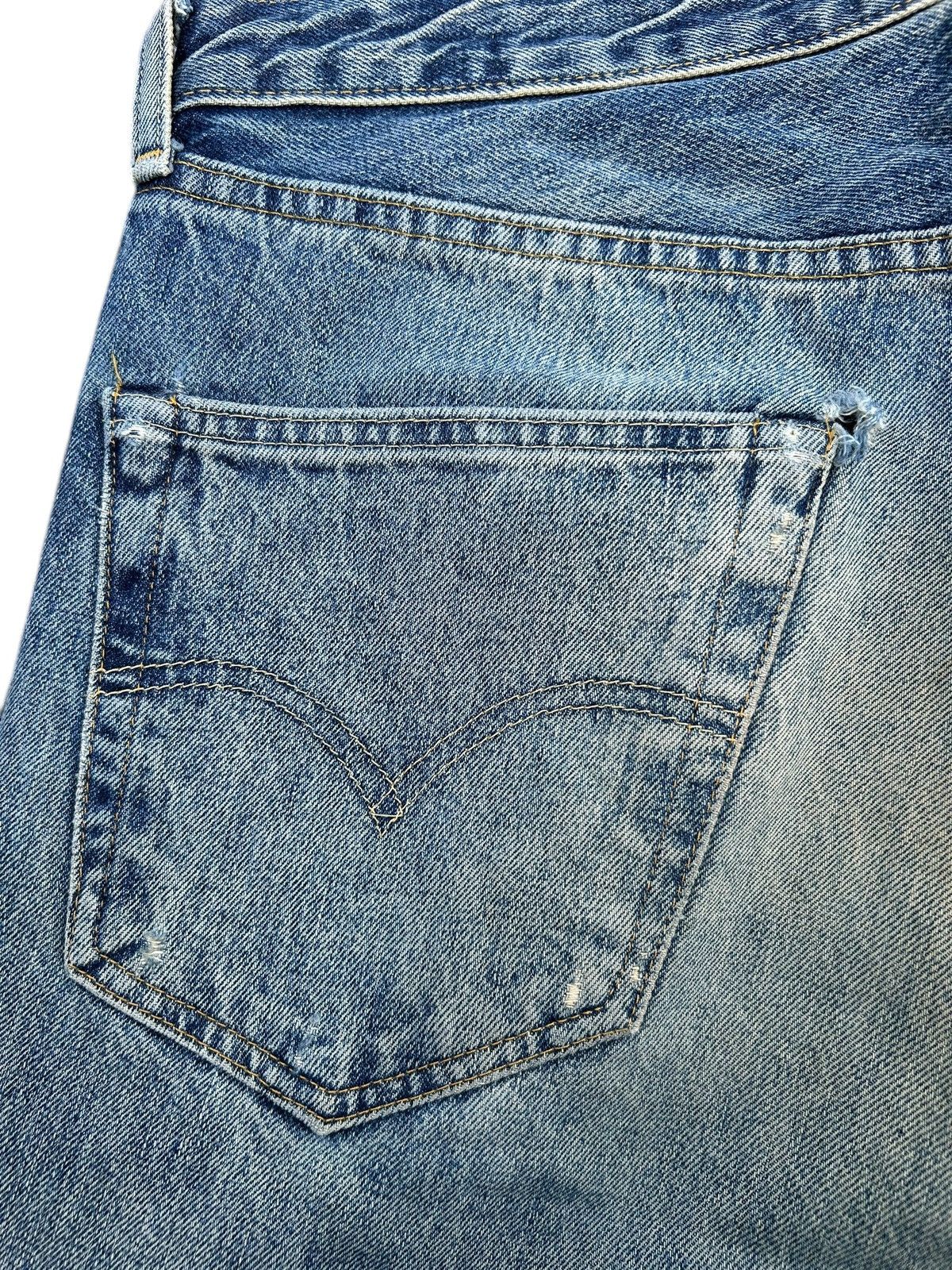 Kapital Levis Big E 501XX Selvedge Distressed Denim Jeans Size US 34 / EU 50 - 8 Thumbnail