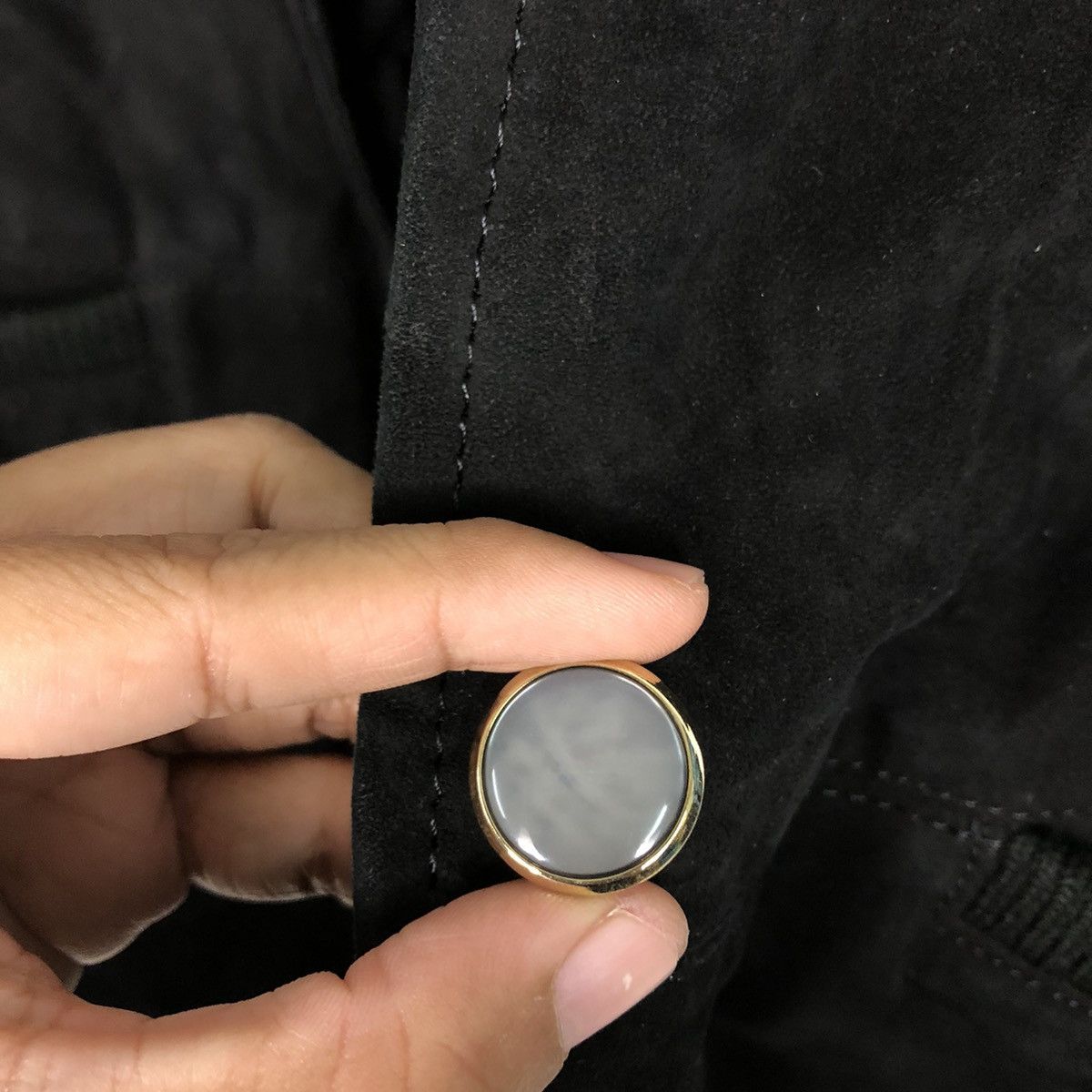 Japanese Brand 📌Rich Black Vintage Leather Jacket Prinzipal Issey Miyake Size US M / EU 48-50 / 2 - 17 Thumbnail