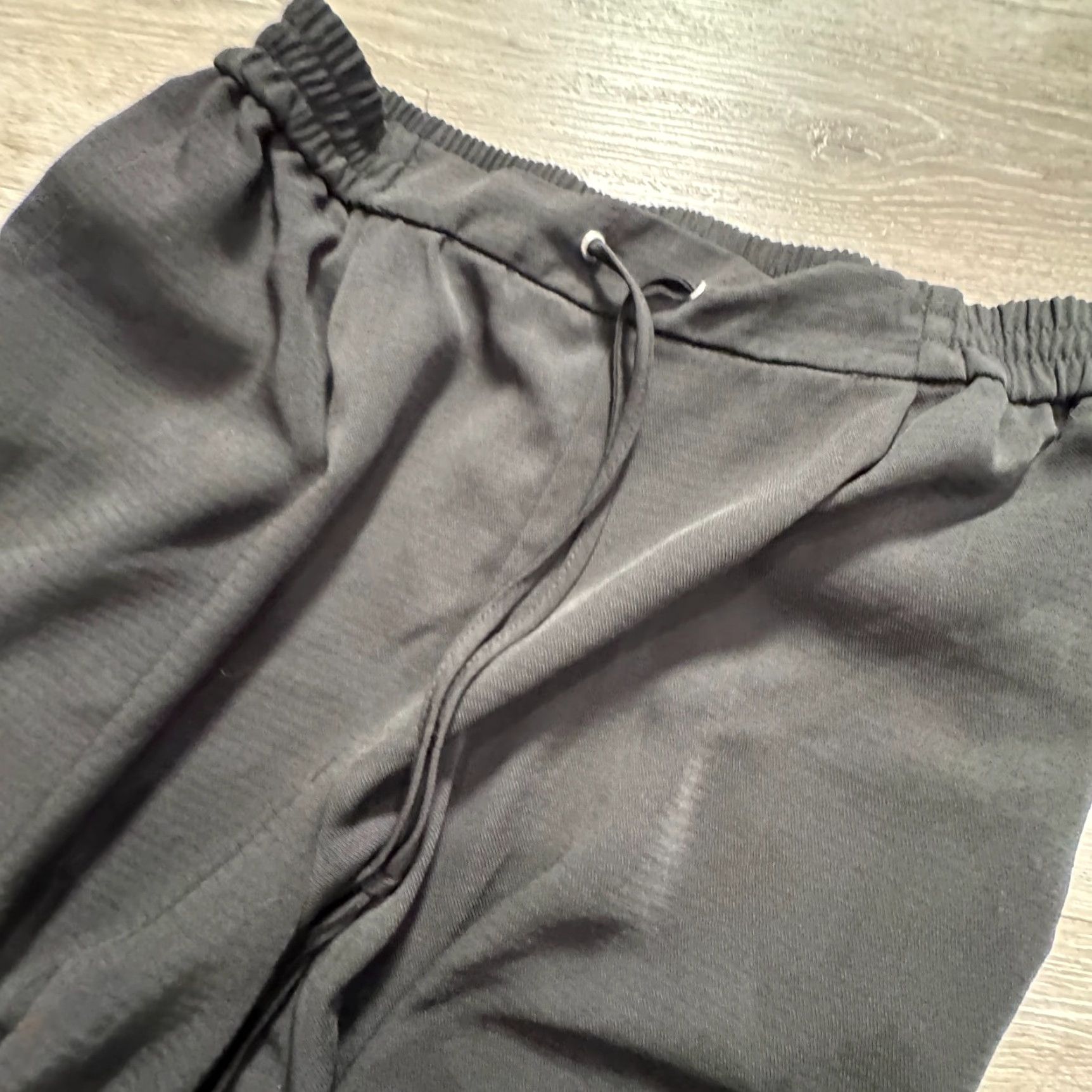 Zara Zara Pants Womens Large Black Viscose Twill Wide-Leg Ankle Casual Belted Pockets Adult 28in Inseam 24in Size 36" / US 14 / IT 50 - 2 Thumbnail