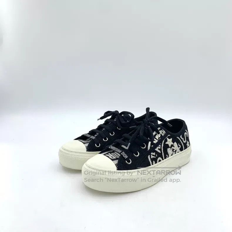 Dior Dior Black five-pointed star logo embroidery lace-up casua Size US 4.5 / IT 34.5 - 1 Thumbnail
