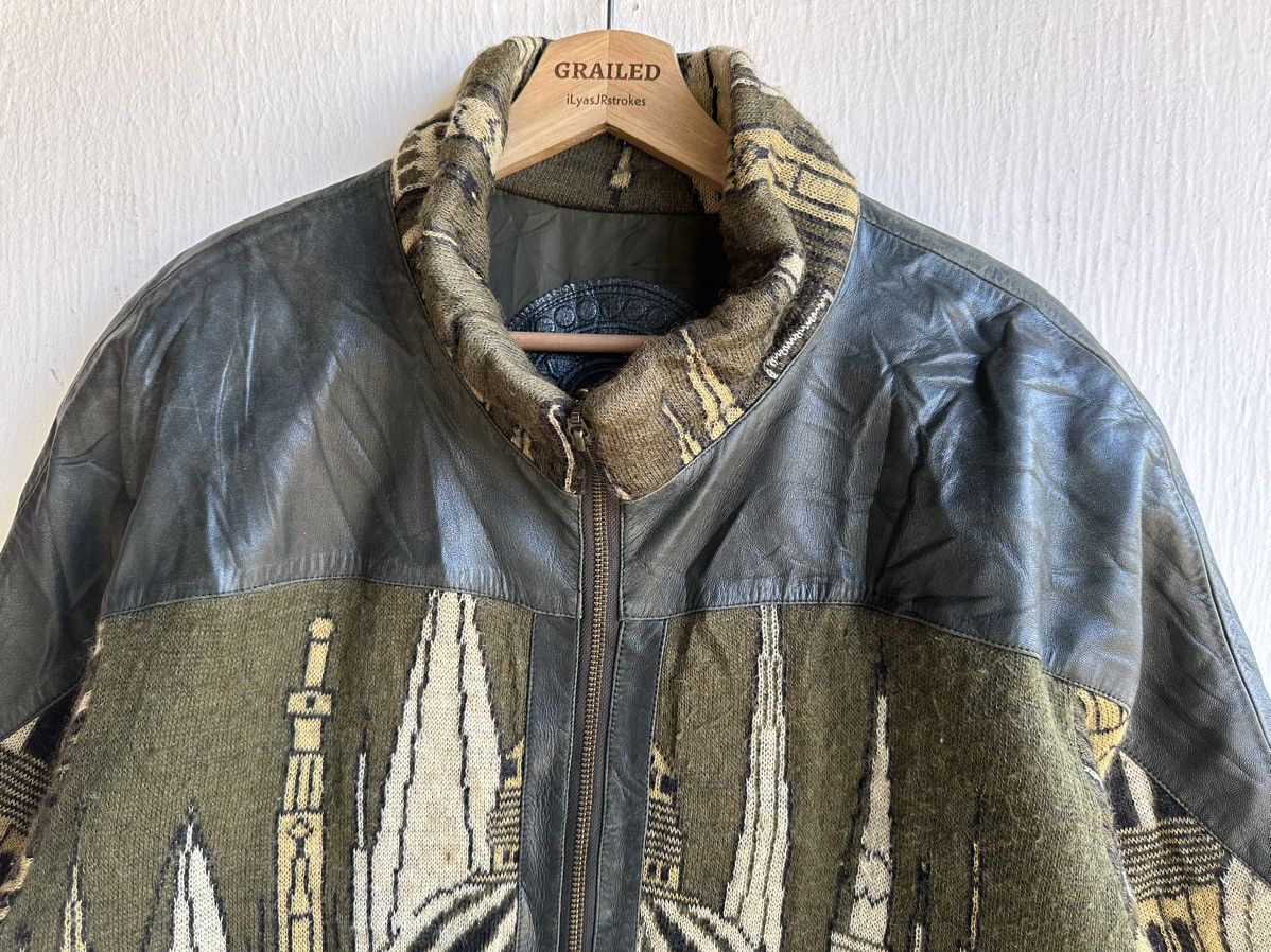 Barque Vintage Baroque embroidery Lamb Skins knit bomber jacket Size US L / EU 52-54 / 3 - 7 Thumbnail