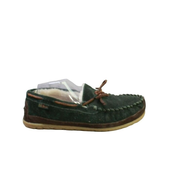 L.L. Bean LL Bean Mens Wicked Good Shearling Lined Moccasin Slippers Grailed