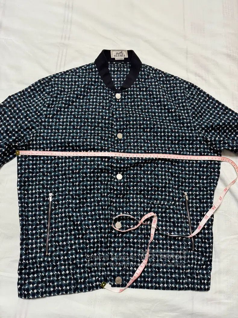 Hermes Hermes Jacket shirt, short-sleeved jacket, hem with elasti Size US XS / EU 42 / 0 - 4 Thumbnail