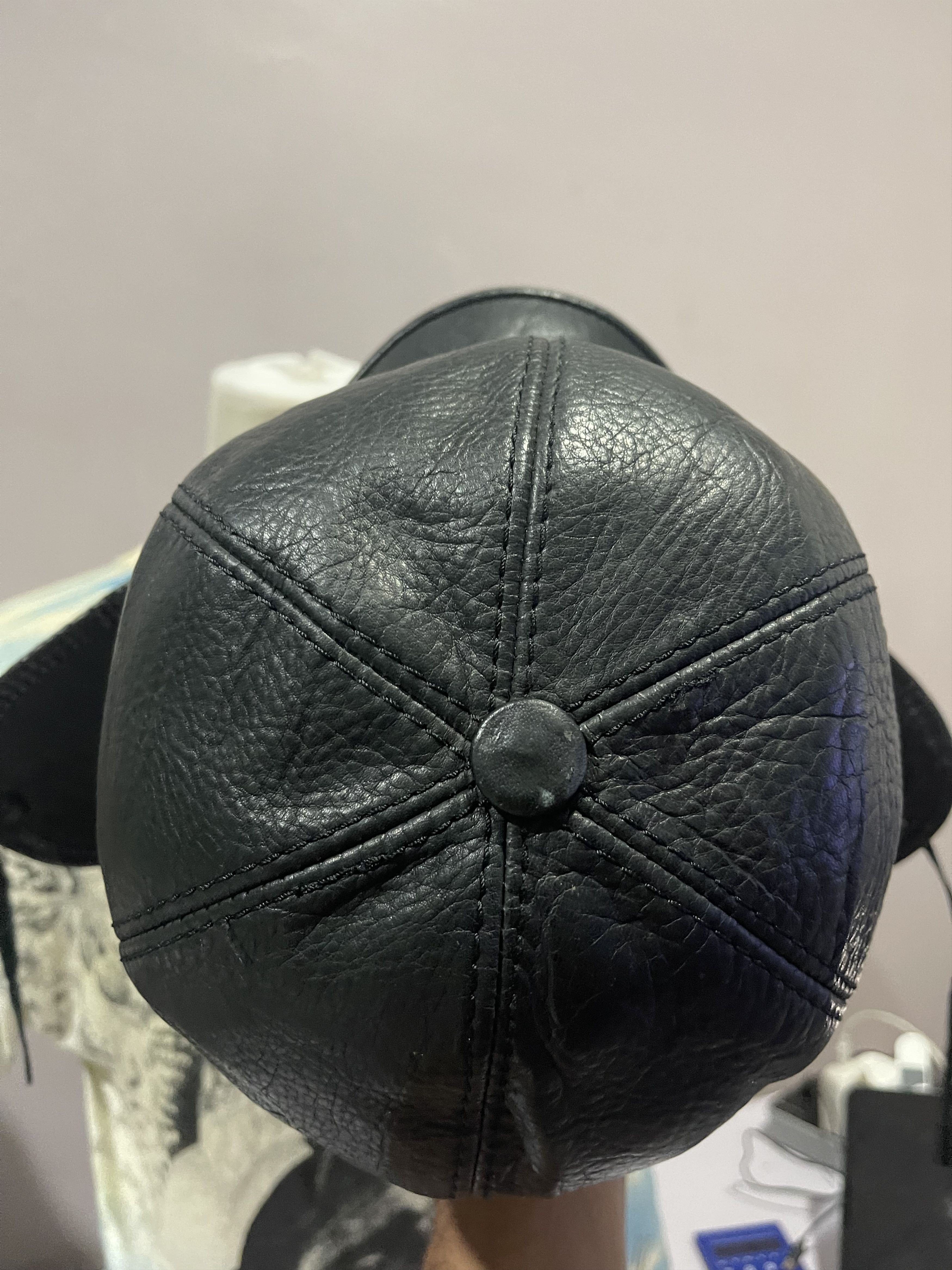 Gap Rare Gap Leather Snow Cap With Ear Flap Size ONE SIZE - 6 Thumbnail