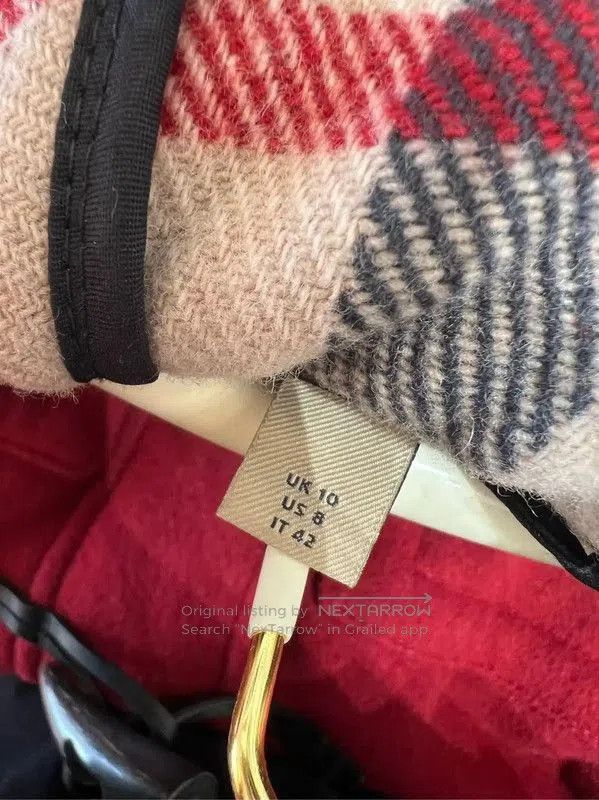 Burberry Burberry Red Wool Women's Coat. Size M / US 6-8 / IT 42-44 - 3 Thumbnail