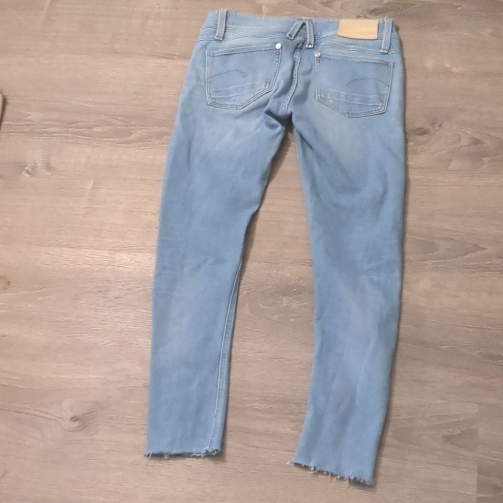 G-Star G-star raw distressed raw hem Lynn skinny jeans size 28 Size 28" / US 6 / IT 42 - 7 Thumbnail