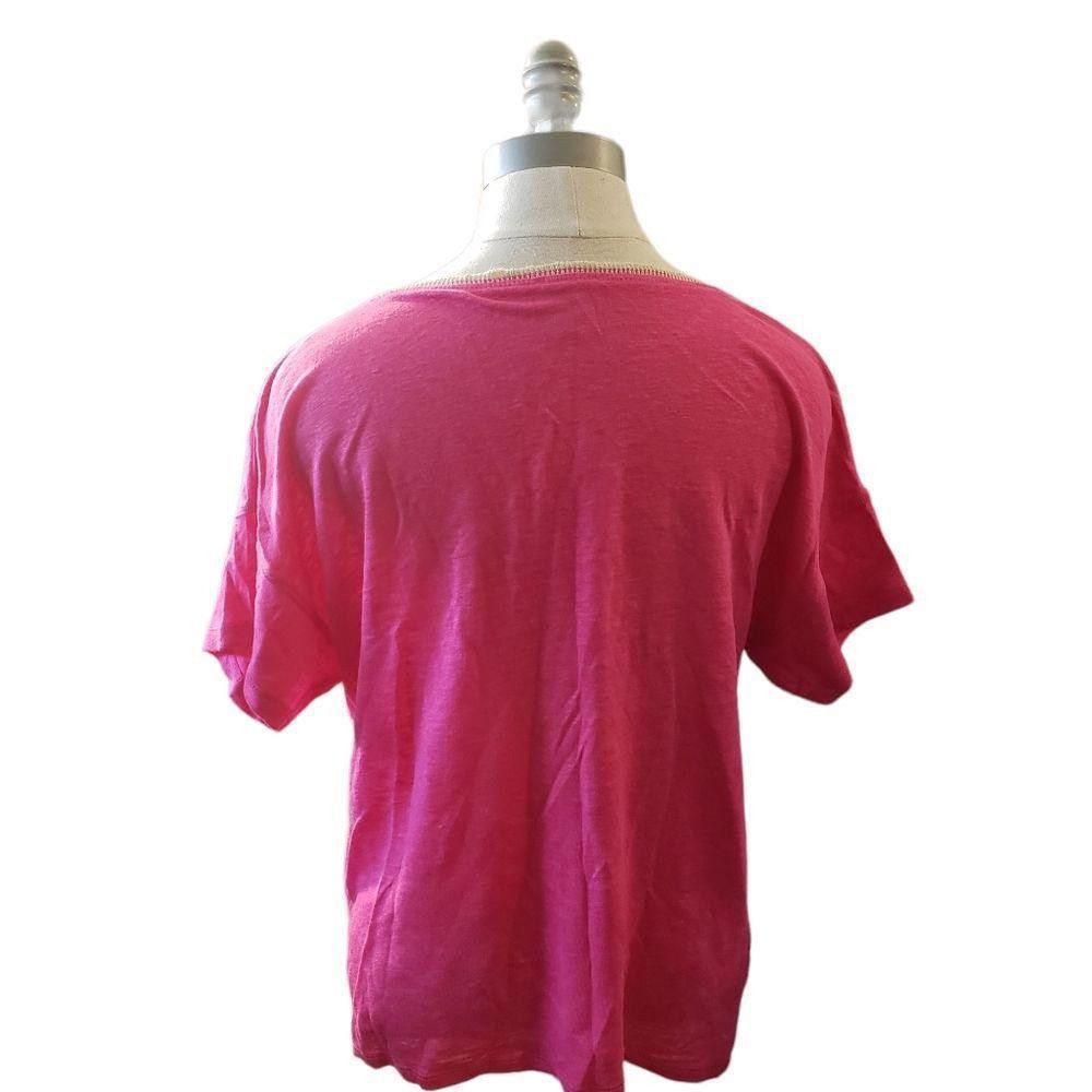 Chicos CT1102a Chico's Ladies Hot Pink Blouse Size 1 Size M / US 6-8 / IT 42-44 - 3 Thumbnail