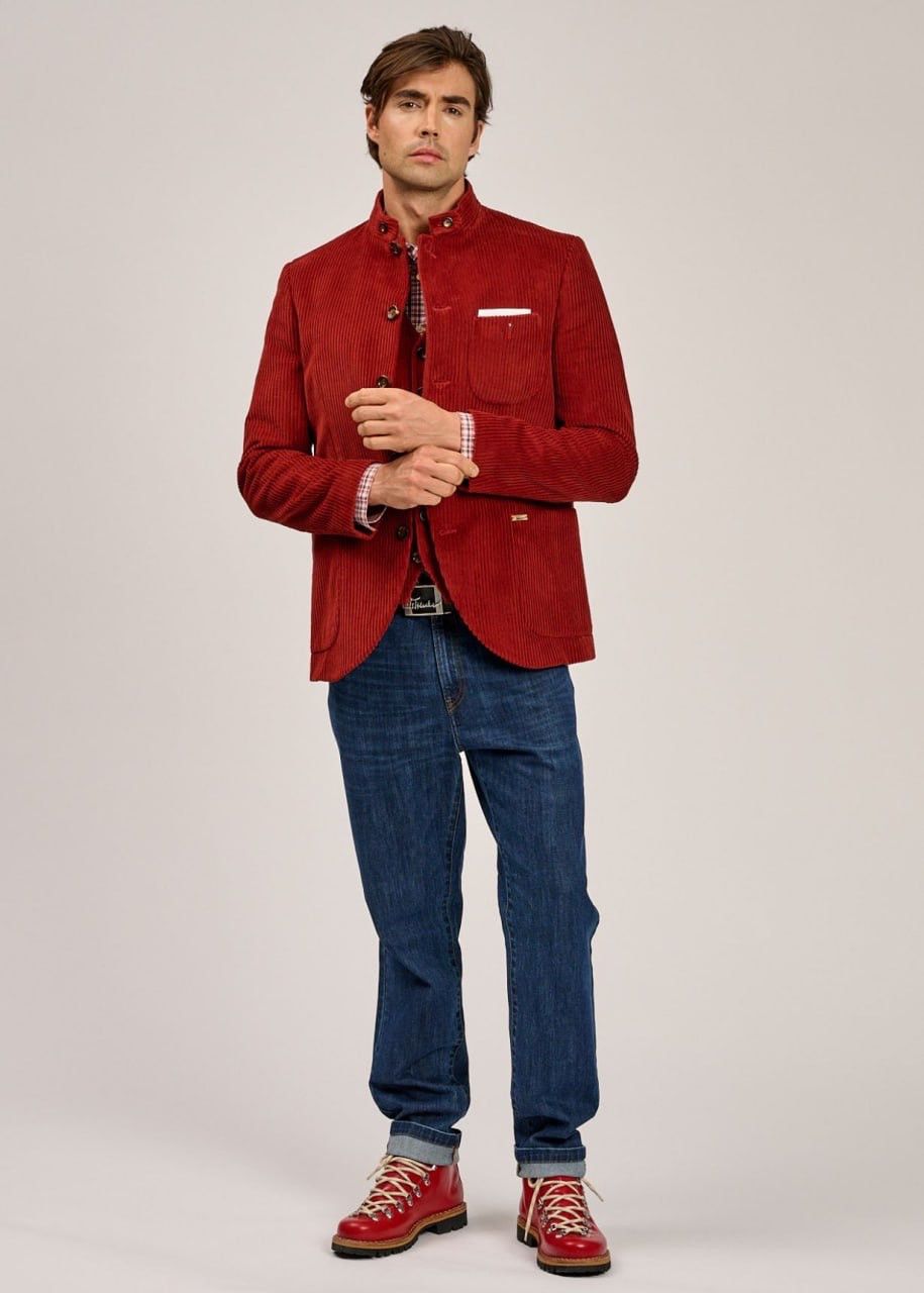 Other Luis Trenker Design Pontoglio Corduroy Button Blazer Jacket Size US L / EU 52-54 / 3 - 2 Thumbnail