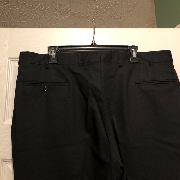 Jos. A. Bank JOS.A.BANK MEN'S BLACK 100%WOOL DRESS PANTS SIZE: 40/31 Size 40R - 5 Thumbnail