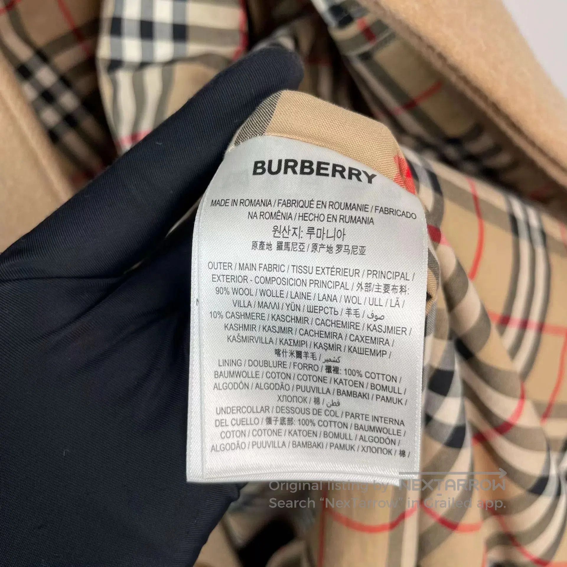 Burberry Beige Long Coat with Collar - Size M. Size US M / EU 48-50 / 2 - 6 Thumbnail