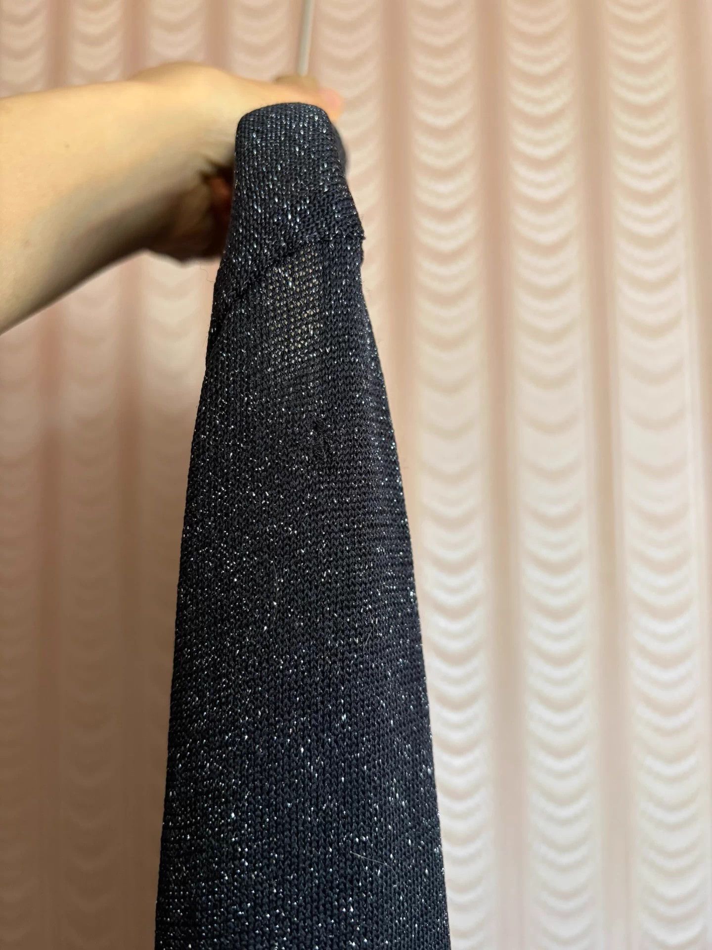 Yohji Yamamoto Yohji Yamamoto Vintage 9/10 Black Silver Metallic Cardigan Size L / US 10 / IT 46 - 7 Thumbnail