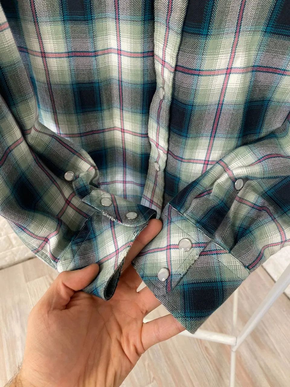 Diesel Vintage Diesel Snap Button Western Shirt Plaid Long Sleeve Size US M / EU 48-50 / 2 - 2 Thumbnail