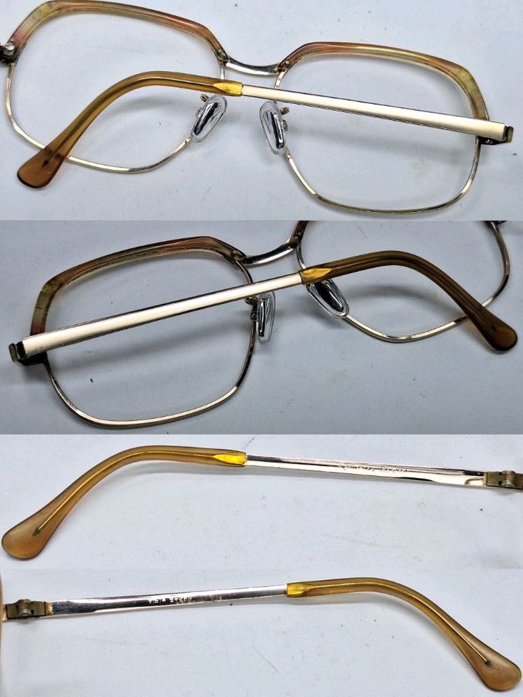 Other 1980s VISTA B-289 1/20 12KGF Gold Filled Browline Glasses Size ONE SIZE - 7 Thumbnail